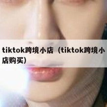 tiktok跨境小店（tiktok跨境小店购买）