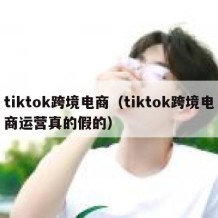 tiktok跨境电商（tiktok跨境电商运营真的假的）