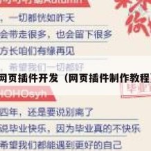网页插件开发（网页插件制作教程）