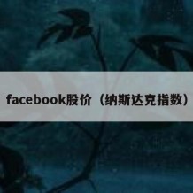 facebook股价（纳斯达克指数）