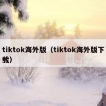 tiktok海外版（tiktok海外版下载）