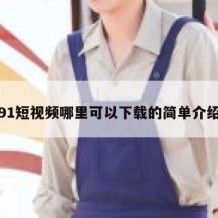 91短视频哪里可以下载的简单介绍