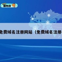 个人免费域名注册网站（免费域名注册平台）