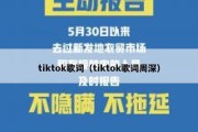 tiktok歌词（tiktok歌词周深）