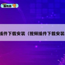 视频插件下载安装（视频插件下载安装软件）
