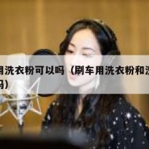 刷车用洗衣粉可以吗（刷车用洗衣粉和洗洁精可以吗）