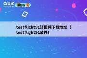 testflight91短视频下载地址（testflight91软件）