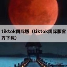 tiktok国际版（tiktok国际版官方下载）