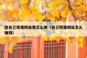 想自己搭建网站得怎么做（自己搭建网站怎么赚钱）