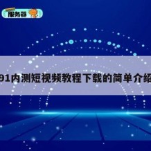 91内测短视频教程下载的简单介绍