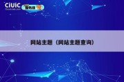 网站主题（网站主题查询）