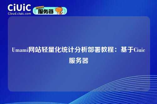 Umami网站轻量化统计分析部署教程:基于Ciuic服务器