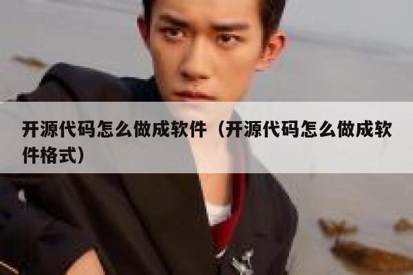 开源代码怎么做成软件（开源代码怎么做成软件格式） 第1张