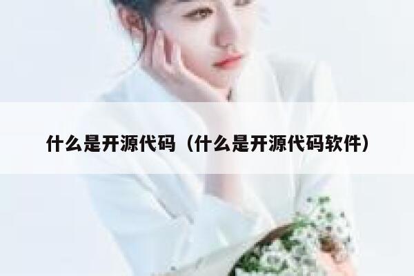 什么是开源代码（什么是开源代码软件） 第1张