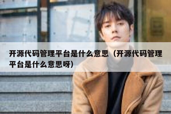 开源代码管理平台是什么意思（开源代码管理平台是什么意思呀） 第1张