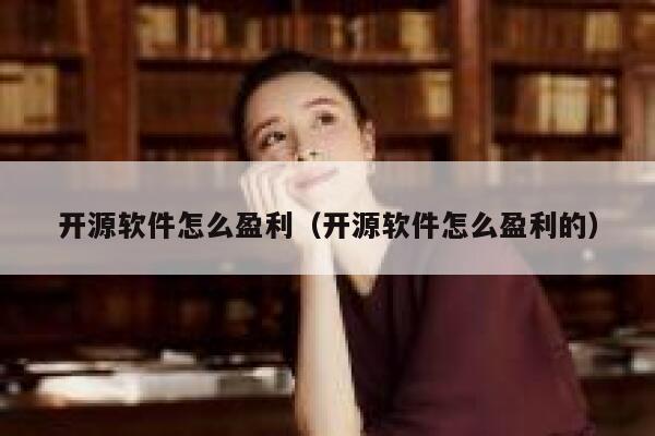 开源软件怎么盈利（开源软件怎么盈利的） 第1张