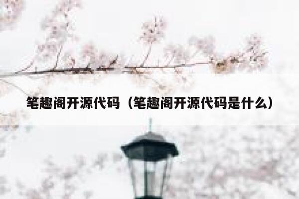 笔趣阁开源代码（笔趣阁开源代码是什么） 第1张