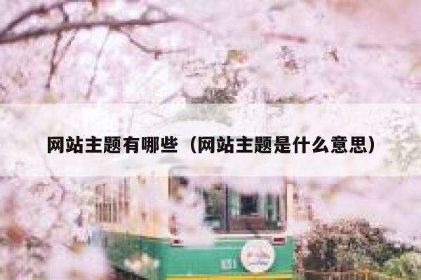 网站主题有哪些（网站主题是什么意思） 第1张