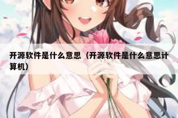 开源软件是什么意思（开源软件是什么意思计算机） 第1张