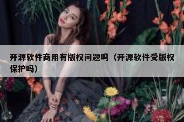 开源软件商用有版权问题吗（开源软件受版权保护吗） 第1张