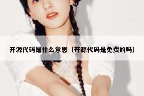 开源代码是什么意思（开源代码是免费的吗） 第1张