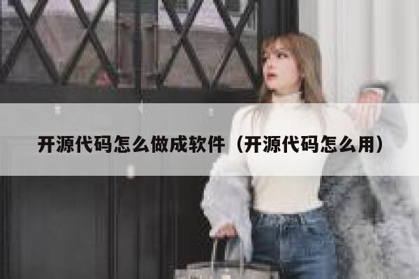 开源代码怎么做成软件（开源代码怎么用） 第1张