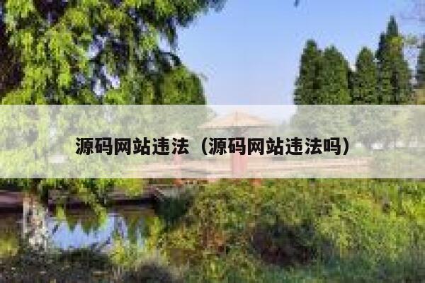 源码网站违法（源码网站违法吗） 第1张