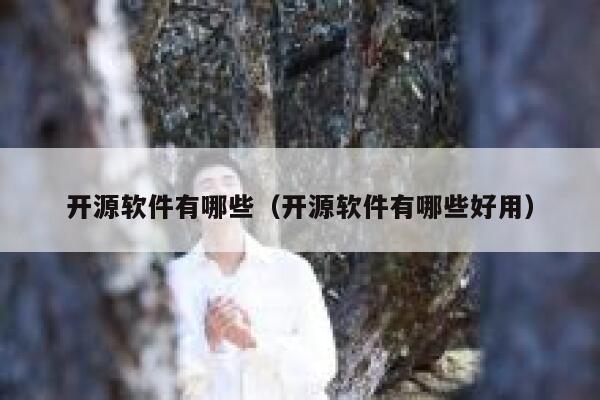 开源软件有哪些（开源软件有哪些好用） 第1张
