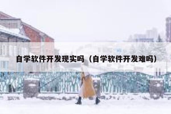 自学软件开发现实吗（自学软件开发难吗） 第1张