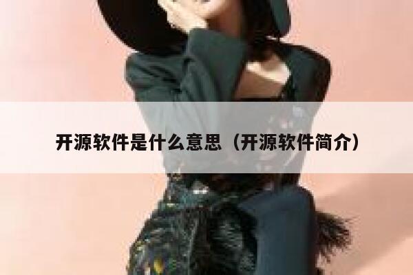开源软件是什么意思（开源软件简介） 第1张