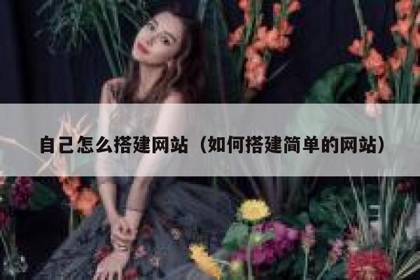 自己怎么搭建网站（如何搭建简单的网站） 第1张