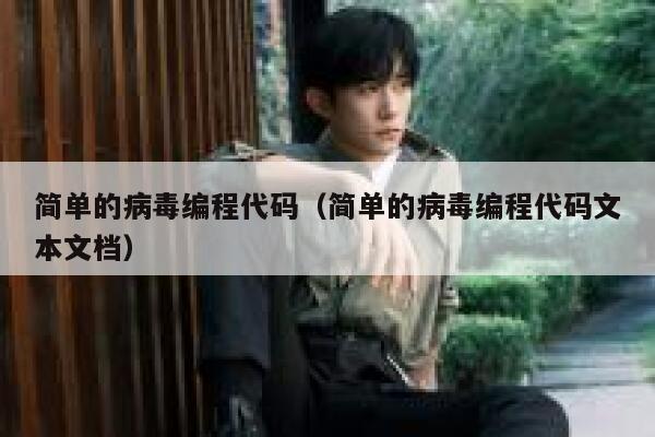 简单的病毒编程代码（简单的病毒编程代码文本文档） 第1张