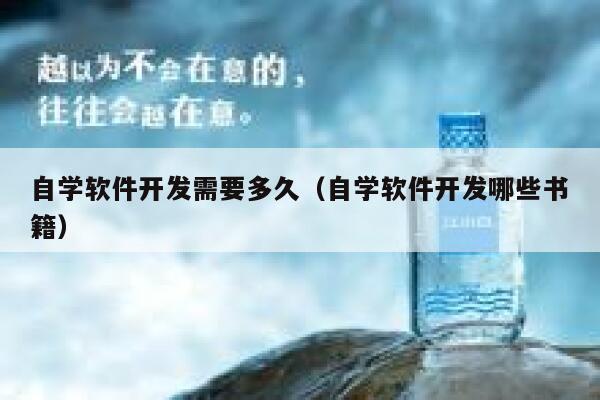 自学软件开发需要多久（自学软件开发哪些书籍） 第1张