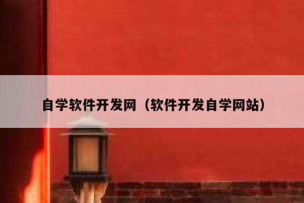 自学软件开发网（软件开发自学网站） 第1张
