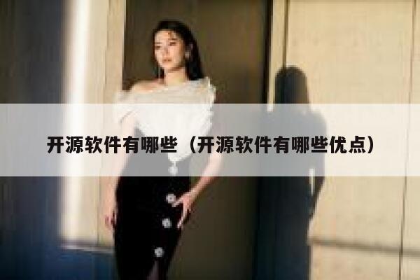 开源软件有哪些（开源软件有哪些优点） 第1张