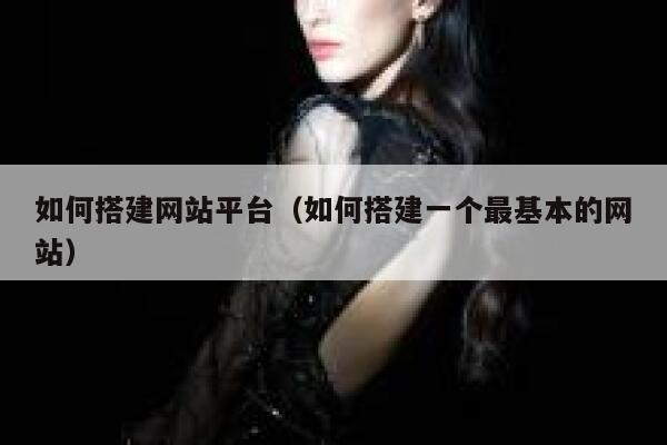 如何搭建网站平台（如何搭建一个最基本的网站） 第1张