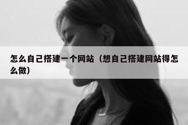 怎么自己搭建一个网站（想自己搭建网站得怎么做） 第1张
