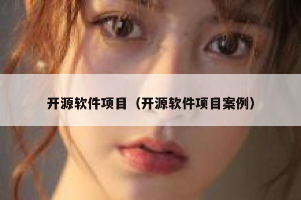 开源软件项目（开源软件项目案例） 第1张