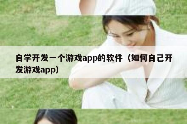 自学开发一个游戏app的软件（如何自己开发游戏app） 第1张