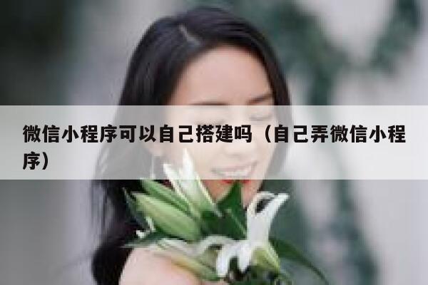 微信小程序可以自己搭建吗（自己弄微信小程序） 第1张