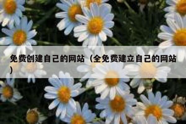 免费创建自己的网站（全免费建立自己的网站） 第1张