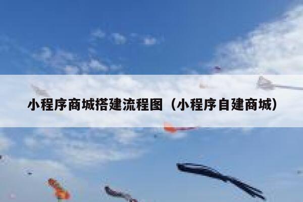 小程序商城搭建流程图（小程序自建商城） 第1张