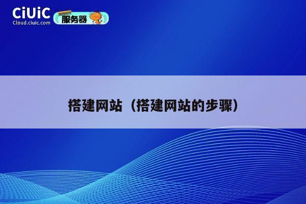搭建网站（搭建网站的步骤） 第1张