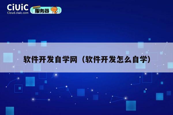 软件开发自学网（软件开发怎么自学） 第1张