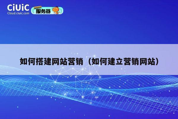 如何搭建网站营销(如何建立营销网站) 第1张 如何搭建网站营销(如何建立营销网站) 第1张